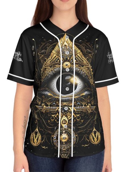 Barmetal Baseball Jersey All seeing Eye