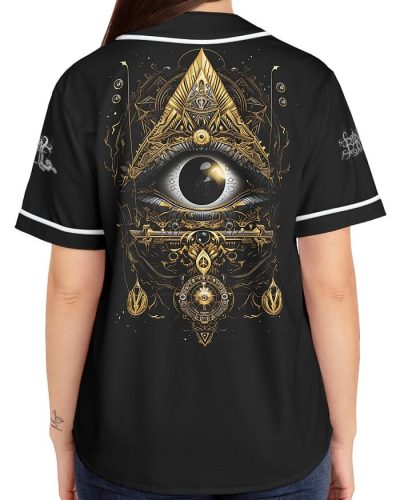 Barmetal Baseball Jersey All seeing Eye