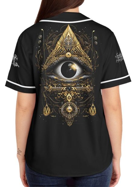Barmetal Baseball Jersey All seeing Eye