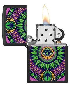 Zippo Cannabis Pattern Design