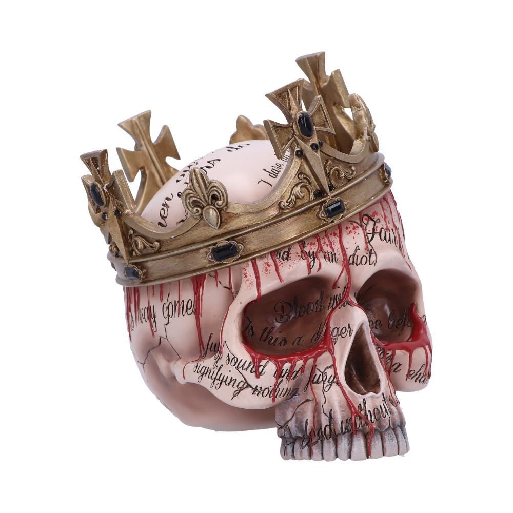 Nemesis Now Totenkopf Schädel mit Krone Macbeth