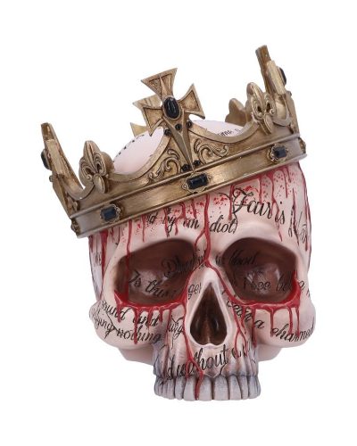 Nemesis Now Totenkopf Schädel mit Krone Macbeth