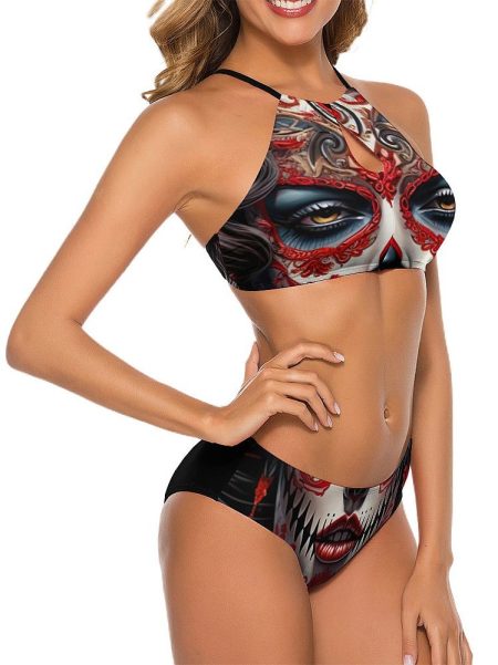 Barmetal Triangle Bikini La Catrina Roses