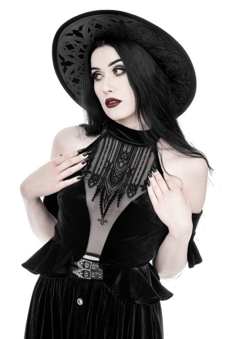 Restyle Halterneck Top Dark Altar