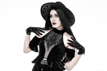 Restyle Halterneck Top Dark Altar