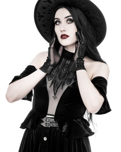 Restyle Halterneck Top Dark Altar