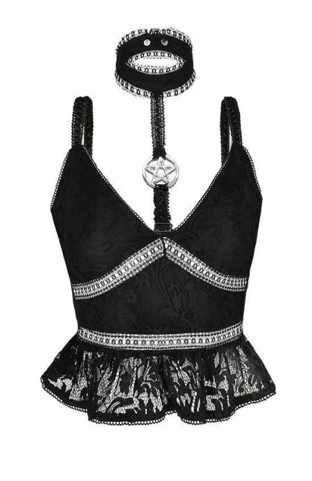 Restyle Lace Top Pentagram