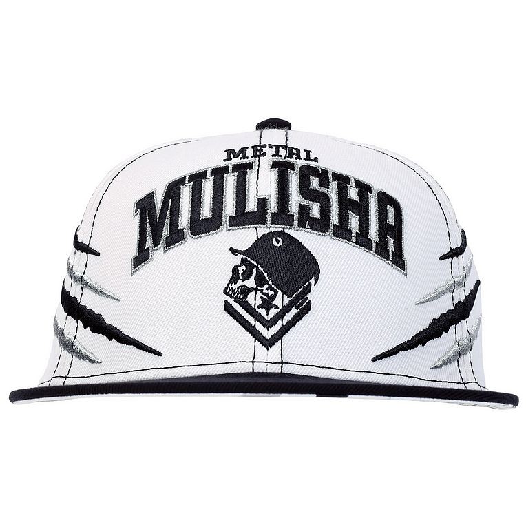 images Metal Mulisha Snapback Cap Ripped White