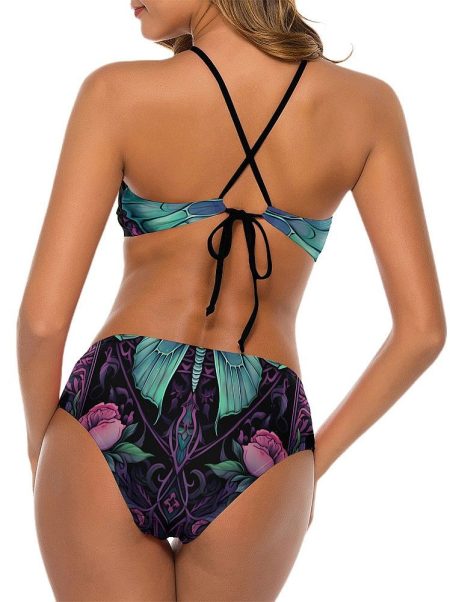 Barmetal Triangle Bikini La Catrina Roses