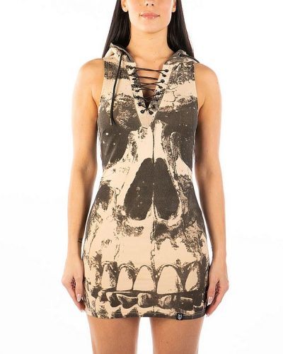 Headrush Hoody Dress Skull N' Roses