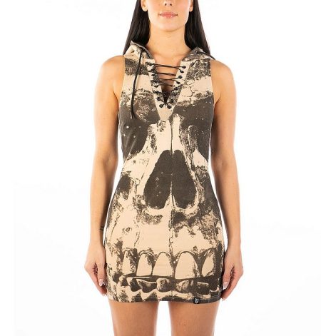 Headrush Hoody Dress Skull N' Roses