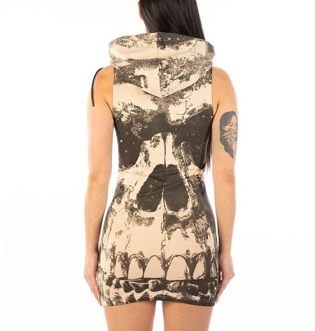 Headrush Hoody Dress Skull N' Roses
