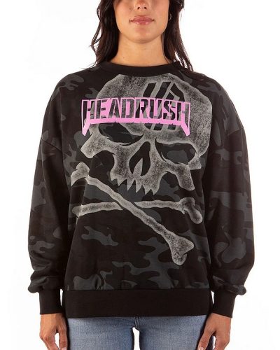 Headrush Pullover Camo Skull