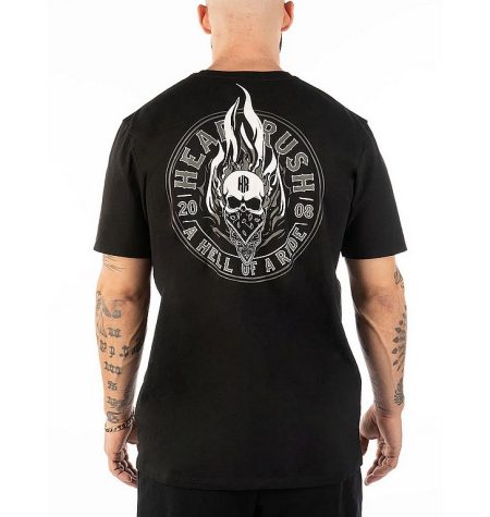 Headrush T-Shirt Head over Flames Grey