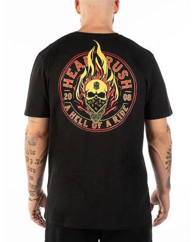 Headrush T-Shirt Head over Flames Yellow