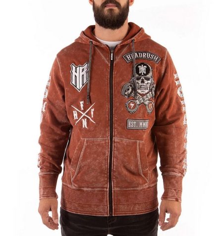 Headrush Zip Hoody Factor Rust