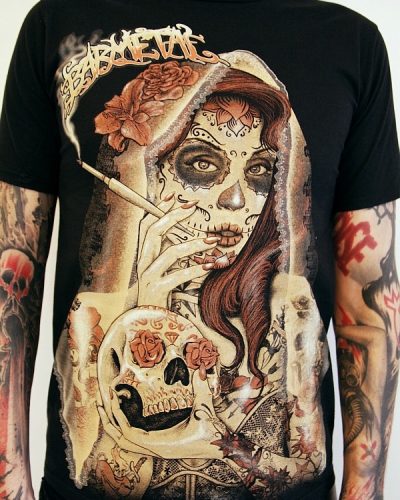 Barmetal Shirt Smoking Lady