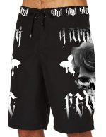 4AmazINK People Boardshorts Skull Rose