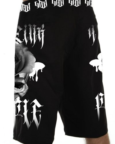 4AmazINK People Boardshorts Skull Rose