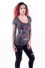 Lethal Angel Shirt Skull of Flowers