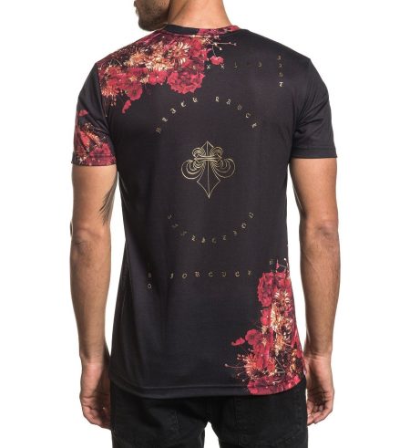 Affliction Shirt Skeleton Flower