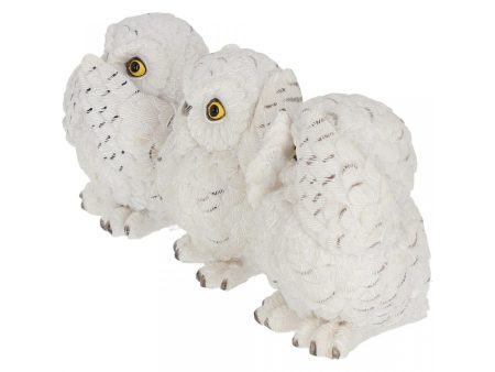 Nemesis Now 3er Set Schnee Eulen