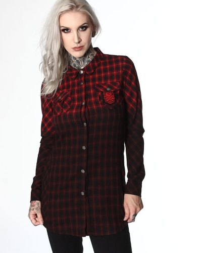 Hyraw Damenhemd Badge Red
