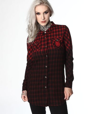 Hyraw Damenhemd Badge Red