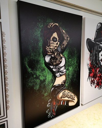 Barmetal Leinwand 90x60 CM Underground Skater