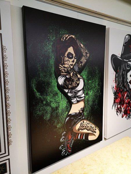 Barmetal Leinwand 90x60 CM Underground Skater