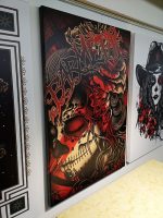 Barmetal Leinwand 90x60 CM Polka Trash