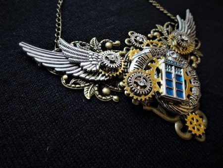 Steampunk Halskette Dr. Who