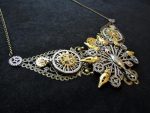 Steampunk Halskette Pfau