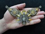 Steampunk Halskette Pfau