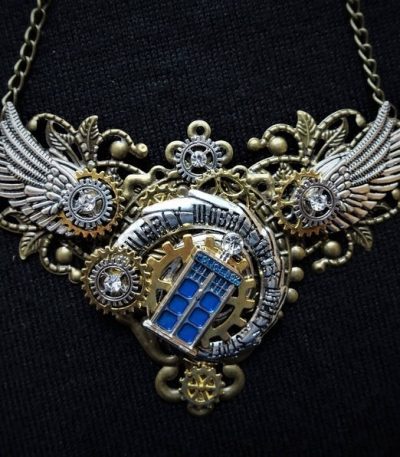 Steampunk Halskette Dr. Who