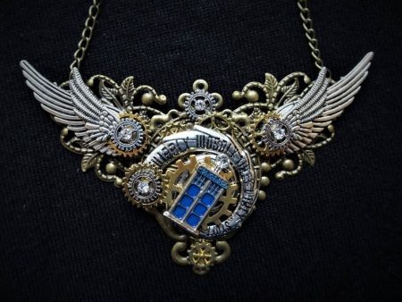 Steampunk Halskette Dr. Who