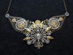 Steampunk Halskette Pfau