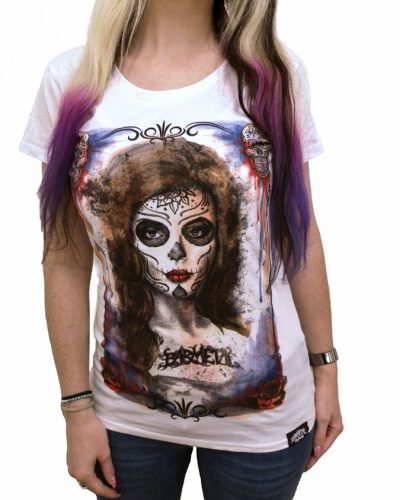Barmetal Shirt Watercolor La Catrina