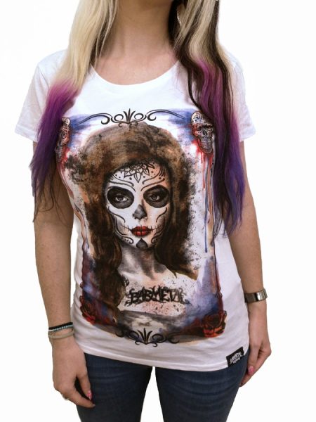 Barmetal Shirt Watercolor La Catrina