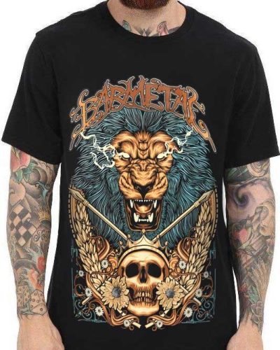Barmetal Shirt Gold Lion