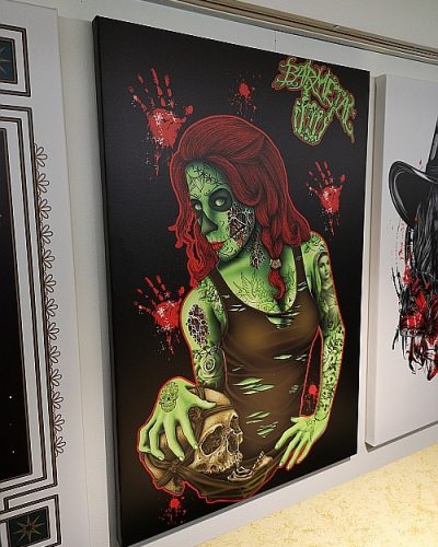 Barmetal Leinwand 90x60 CM Zombie Apocalypse