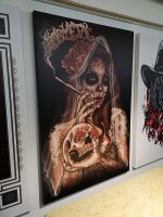 Barmetal Leinwand 90x60 CM Smoking Lady