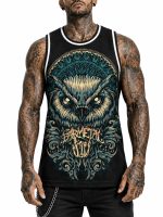 Barmetal Basketball Tank Mandala Owl