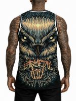 Barmetal Basketball Tank Mandala Owl – Bild 2
