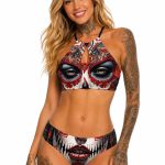Barmetal Triangle Bikini La Catrina Roses