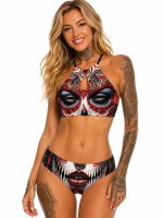 Barmetal Triangle Bikini La Catrina Roses