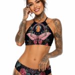 Barmetal Triangle Bikini La Catrina Roses