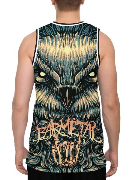Barmetal Basketball Tank Mandala Owl