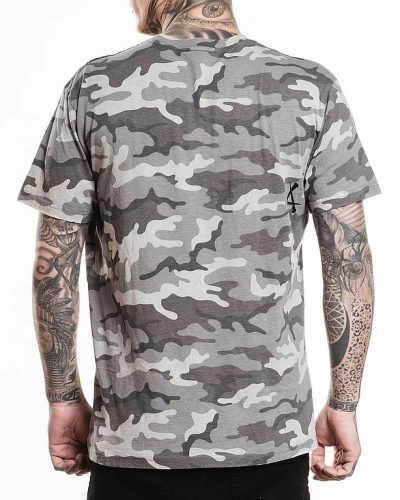Affliction Shirt Death Eyes Camo