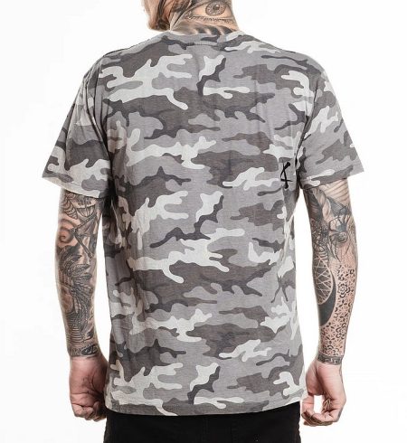 Affliction Shirt Death Eyes Camo